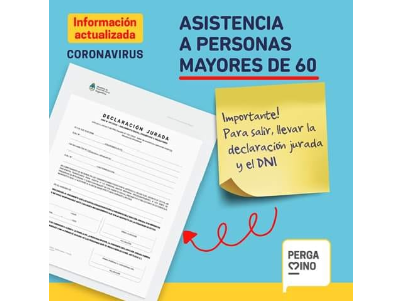 ASISTENCIA A PERSONAS MAYORES DE 60