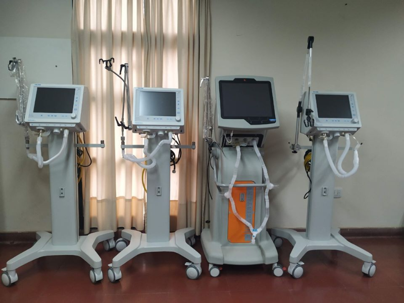 CON UNA NUEVA ENTREGA, EL HOSPITAL SAN JOSÉ LLEGÓ A LOS 31 RESPIRADORES
