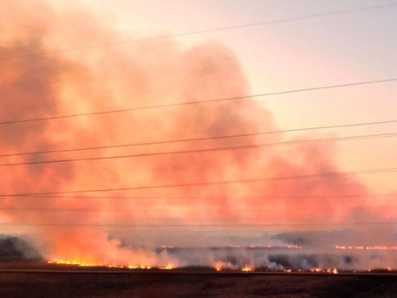 EL HUMO DEL DELTA QUE LLEGA A PERGAMINO