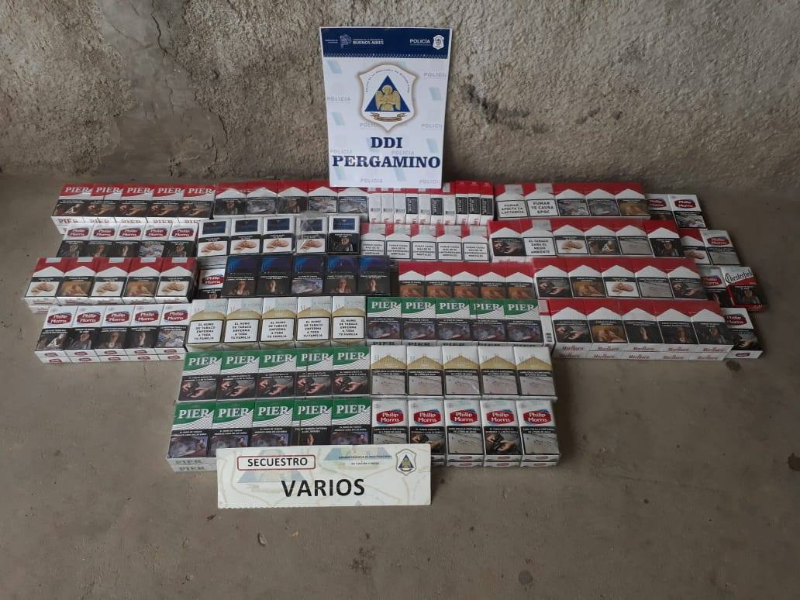 RECUPERARON MÁS DE 200 ATADOS DE CIGARRILLOS ROBADOS